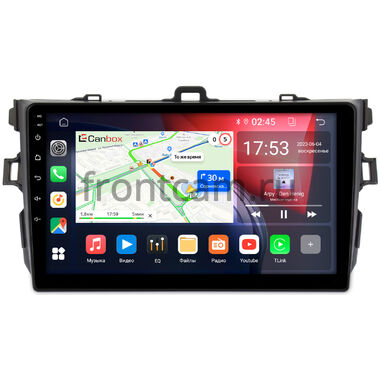 Toyota Corolla (E150) 2006-2013 (черная, без воздуховодов) Canbox GT9-9094 2/32 Android 10 (IPS, DSP, CarPlay)