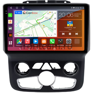 Dodge RAM 4 (DS, DJ) (2013-2023) (с климат-контролем) Canbox H-Line 2K 4180-9-0021 на Android 10 (4G-SIM, 4/32, DSP, QLed)