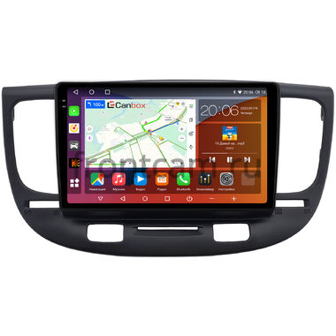 Kia Rio 2 2005-2011 (черная) Canbox H-Line 2K 4180-9-0188 на Android 10 (4G-SIM, 4/32, DSP, QLed)