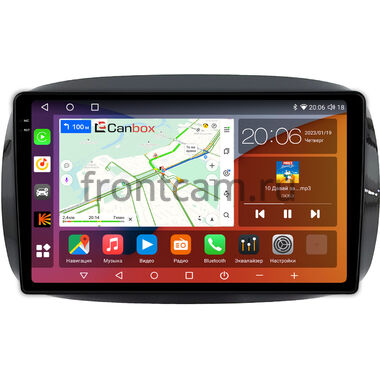 Smart Fortwo 3, Forfour 2 2014-2024 (для авто с цветным экраном) Canbox H-Line 2K 4180-9-0637 на Android 10 (4G-SIM, 4/32, DSP, QLed)