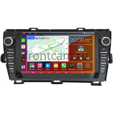 Toyota Prius 3 (XW30) 2009-2015 (левый руль) Canbox H-Line 2K 4180-9-1325 на Android 10 (4G-SIM, 4/32, DSP, QLed)