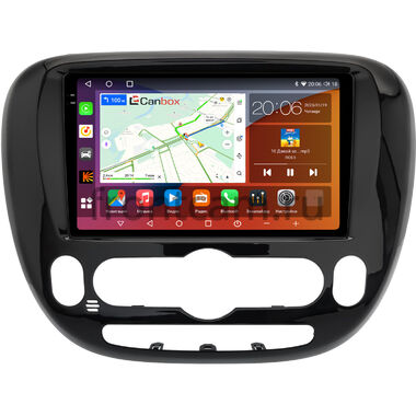 Kia Soul 2 2013-2019 (глянцевая, с климат-контролем, Тип 2) Canbox EVO 2K 5816-9-0662 на Android 14 (4G-SIM, 8/256, DSP, QLed, AI, 360)