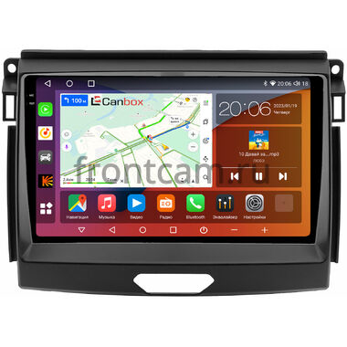 Ford Ranger 4 2015-2022 (для авто с цветным дисплеем 4.2 дюйма / SYNC1) Canbox EVO 2K 5831-9-0850 на Android 14 (4G-SIM, 12/256, DSP, QLed, AI, 360)