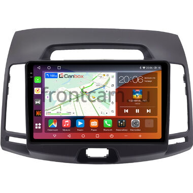 Hyundai Elantra 4 (HD) 2006-2011 (темно-серая) Canbox H-Line 2K 4182-9077 на Android 10 (4G-SIM, 4/64, DSP, QLed)