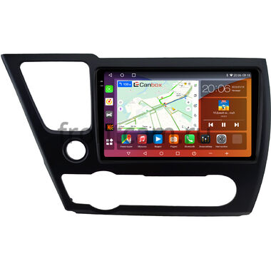 Honda Civic 9 4D 2013-2017 (матовая, левый руль, седан) Canbox H-Line 2K 4184-9-0831 на Android 10 (4G-SIM, 6/128, DSP, QLed)