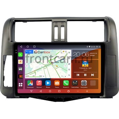 Toyota Land Cruiser Prado 150 2009-2013 (для авто с усилителем) Canbox H-Line 2K 4186-9005 на Android 10 (4G-SIM, 8/256, DSP, QLed)