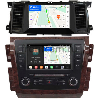 Nissan Patrol (Y62) 2010-2024, Armada 2 2016-2020 (для авто с кнопкой APPS) Canbox H-Line 2K 5186-9-2223 на Android 14 (4G-SIM, 8/128, DSP, QLed)