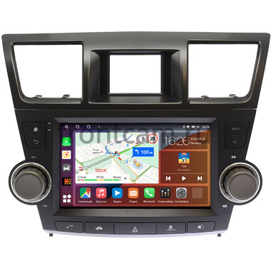Toyota Highlander (U40) (2007-2013) Canbox H-Line 3792-9-1556 на Android 10 (4G-SIM, 4/64, DSP, QLed)