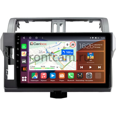 Toyota Land Cruiser Prado 150 2013-2017 (Тип 3) Canbox H-Line 3799-10-0615 на Android 10 (4G-SIM, 4/64, DSP, QLed)