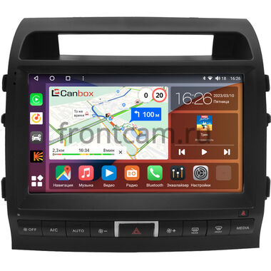 Toyota Land Cruiser 200 2007-2009 (Тип C, матовая) Canbox H-Line 3799-10-0939 на Android 10 (4G-SIM, 4/64, DSP, QLed)