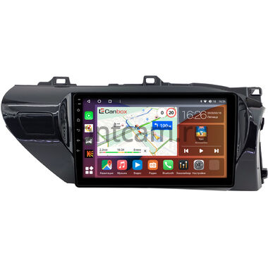 Toyota Hilux 8 (2015-2024) (руль справа) Canbox H-Line 4165-10-2080 на Android 10 (4G-SIM, 4/32, DSP, QLed) (для авто без магнитолы)