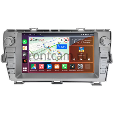 Toyota Prius 3 (XW30) 2009-2015 (левый руль, для авто без JBL) Canbox H-Line 4166-9-1326 на Android 10 (4G-SIM, 4/32, DSP, QLed)