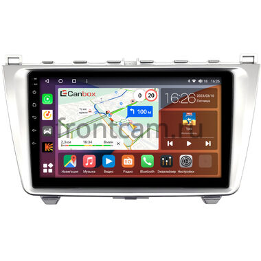 Mazda 6 (GH) 2007-2013 (серебро) Canbox H-Line 4196-9-0233 на Android 10 (4G-SIM, 6/128, DSP, QLed)