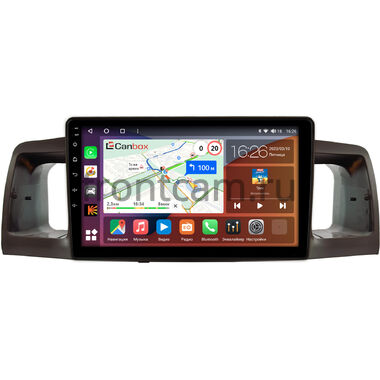 Toyota Allex, Corolla (E120) 2000-2007 (коричневая) Canbox H-Line 4196-9074 на Android 10 (4G-SIM, 6/128, DSP, QLed)