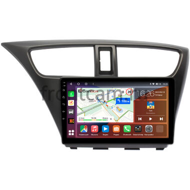 Honda Civic 9 5D 2011-2015 (левый руль, хэтчбэк) Canbox H-Line 4197-9-0108 на Android 10 (4G-SIM, 8/128, DSP, QLed)