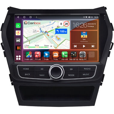 Hyundai Santa Fe 3 2012-2018 (для авто без камеры) Canbox H-Line 4197-9-0696 на Android 10 (4G-SIM, 8/128, DSP, QLed)