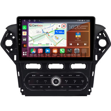 Ford Mondeo 4 2006-2010 (черная, Тип 2) Canbox H-Line 4198-10-2185 встроенный климат на Android 10 (4G-SIM, 8/128, DSP, QLed)