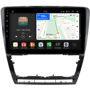 Skoda Octavia A5 2004-2013 (черная, глянцевая) Canbox H-Line 5195-10-0229 на Android 14 (4G-SIM, 6/128, DSP, QLed)