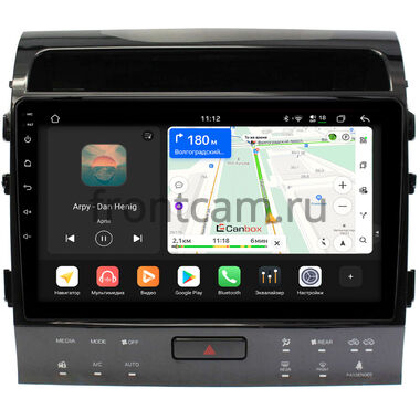 Toyota Land Cruiser 200 2007-2009 для авто с Navi (Тип C) Canbox H-Line 5198-10-1201 на Android 14 (4G-SIM, 8/128, DSP, QLed)