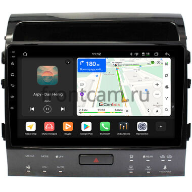 Toyota Land Cruiser 200 2010-2012 для авто с Navi (Тип A) Canbox H-Line 5198-10-1203 на Android 14 (4G-SIM, 8/128, DSP, QLed)