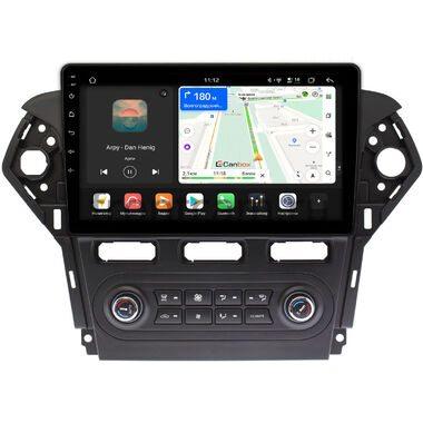 Ford Mondeo 4 2010-2014 (черная, Тип 1) Canbox H-Line 5198-1018 встроенный климат на Android 14 (4G-SIM, 8/128, DSP, QLed)
