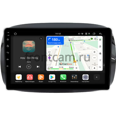 Smart Fortwo 3, Forfour 2 2014-2024 (для авто с цветным экраном) Canbox H-Line 5196-9-0637 на Android 14 (4G-SIM, 6/128, DSP, QLed)