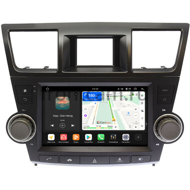 Toyota Highlander (U40) 2007-2013 Canbox H-Line 5196-9-1556 на Android 14 (4G-SIM, 6/128, DSP, QLed)