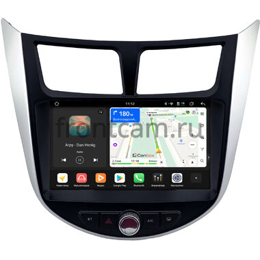 Hyundai Solaris, Accent 4 2010-2019 Canbox H-Line 5197-9-1874 на Android 14 (4G-SIM, 8/128, DSP, QLed)
