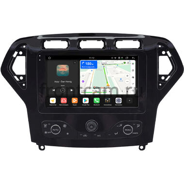 Ford Mondeo 4 2006-2010 (Тип 2, с климат-контролем) Canbox H-Line 5196-9-2201 на Android 14 (4G-SIM, 6/128, DSP, QLed)