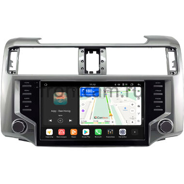 Toyota 4Runner 5 2013-2024 (серебряная, глянцевая) Canbox H-Line 5196-9-2230 на Android 14 (4G-SIM, 6/128, DSP, QLed)