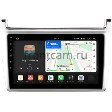 Volkswagen Polo 5 2009-2020 (серебро) Canbox H-Line 5197-9-540 на Android 14 (4G-SIM, 8/128, DSP, QLed)