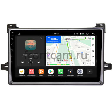 Toyota Prius 4 (XW50) 2015-2019 (черный глянец) Canbox H-Line 5196-9-651 на Android 14 (4G-SIM, 6/128, DSP, QLed)