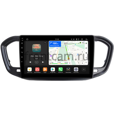 Lada Vesta (NG) 2022-2026, Aura 2024-2026 (черная, матовая) Canbox H-Line 5197-9-9820 на Android 14 (4G-SIM, 8/128, DSP, QLed)