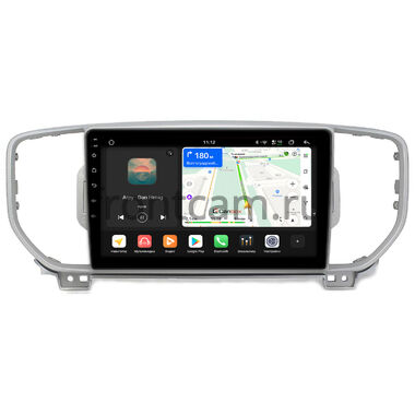 Kia Sportage 4 2015-2018 (серебряная, для авто без камеры) Canbox H-Line 5197-9044 на Android 14 (4G-SIM, 8/128, DSP, QLed)