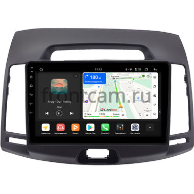 Hyundai Elantra 4 (HD) 2006-2011 (темно-серая) Canbox H-Line 5196-9077 на Android 14 (4G-SIM, 6/128, DSP, QLed)