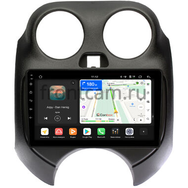 Nissan March (K13) 2010-2013 Canbox H-Line 5196-9100 на Android 14 (4G-SIM, 6/128, DSP, QLed)