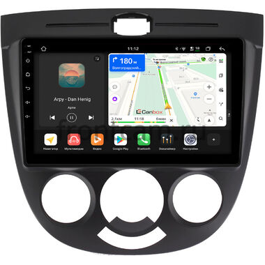 Chevrolet Lacetti 2004-2013 (тип 2, черная) Хэтчбек Canbox H-Line 5197-9137 на Android 14 (4G-SIM, 8/128, DSP, QLed)