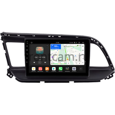 Hyundai Elantra 6 (AD) 2018-2020 (черная) Canbox H-Line 4792-9207 на Android 14 (4G-SIM, 4/64, DSP, QLed)