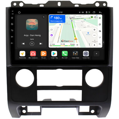 Ford Escape 2 2007-2012 (черная) Canbox H-Line 5196-9279 на Android 14 (4G-SIM, 6/128, DSP, QLed)