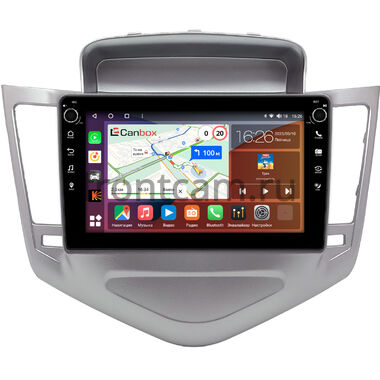 Chevrolet Cruze 2008-2012 (серебро) Canbox H-Line 7802-9-1284 на Android 10 (4G-SIM, 4/32, DSP, IPS) С крутилками