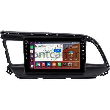 Hyundai Elantra 6 (AD) (2018-2020) (черная) Canbox H-Line 7802-9207 на Android 10 (4G-SIM, 4/32, DSP, IPS) С крутилками