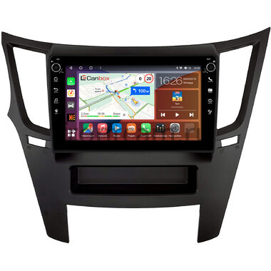 Subaru Legacy 5, Outback 4 (2009-2014) (черная, левый руль) Canbox H-Line 7803-9-0087 на Android 10 (4G-SIM, 4/64, DSP, IPS) С крутилками