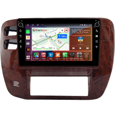 Nissan Patrol (Y61) 1997-2004 (цвет дерево) Canbox H-Line 7803-9-0333 на Android 10 (4G-SIM, 4/64, DSP, IPS) С крутилками
