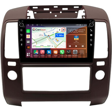 Nissan Navara 3 (D40), Pathfinder 3 2004-2014 (цвет марун) Canbox H-Line 7803-9-0900 на Android 10 (4G-SIM, 4/64, DSP, IPS) С крутилками