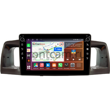 Toyota Allex, Corolla (E120) 2000-2007 (коричневая) Canbox H-Line 7803-9074 на Android 10 (4G-SIM, 4/64, DSP, IPS) С крутилками