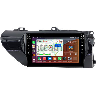 Toyota Hilux 8 (2015-2024) (руль справа) Canbox H-Line 7806-10-0208 на Android 10 (4G-SIM, 4/32, DSP, QLed) С крутилками (для любой комплектации)