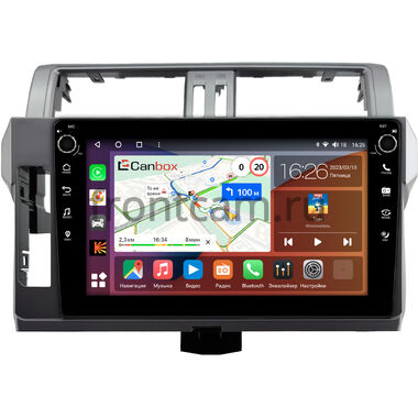 Toyota Land Cruiser Prado 150 2013-2017 (Тип 3) Canbox H-Line 7807-10-0615 на Android 10 (4G-SIM, 4/64, DSP, QLed) С крутилками