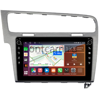 Volkswagen Golf 7 (2012-2020) (серая) Canbox H-Line 7808-10-048 на Android 10 (4G-SIM, 6/128, DSP, QLed) С крутилками