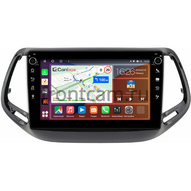 Jeep Compass 2 (2017-2024) Canbox H-Line 7808-10-3500 на Android 10 (4G-SIM, 6/128, DSP, QLed) С крутилками