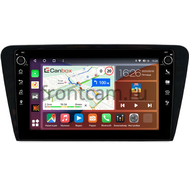 Skoda Octavia A7 2013-2020 (глянцевая) Canbox H-Line 7808-1048 на Android 10 (4G-SIM, 6/128, DSP, QLed) С крутилками